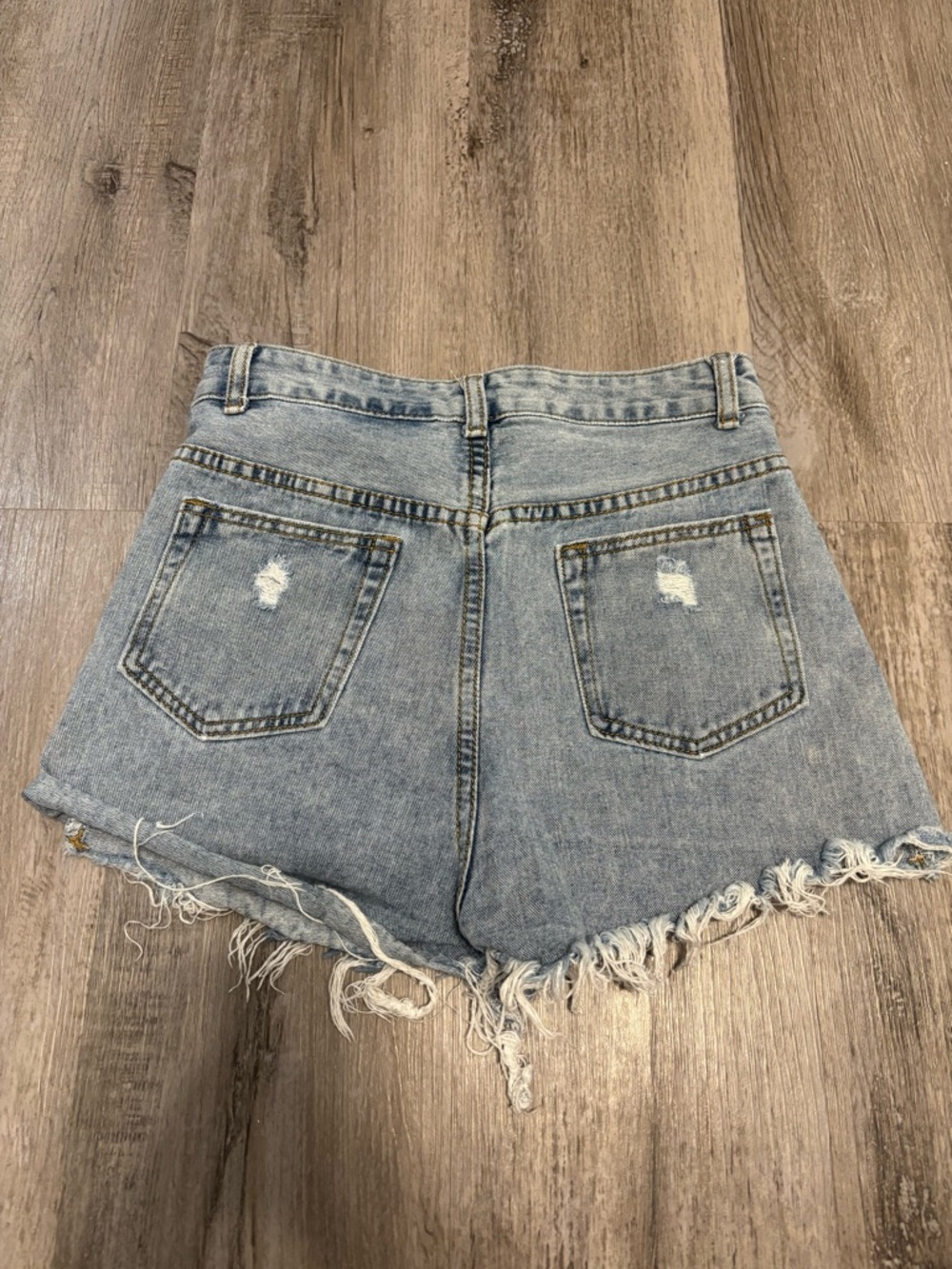 SHEIN Ripped Jean Shorts - Picture 2 of 3